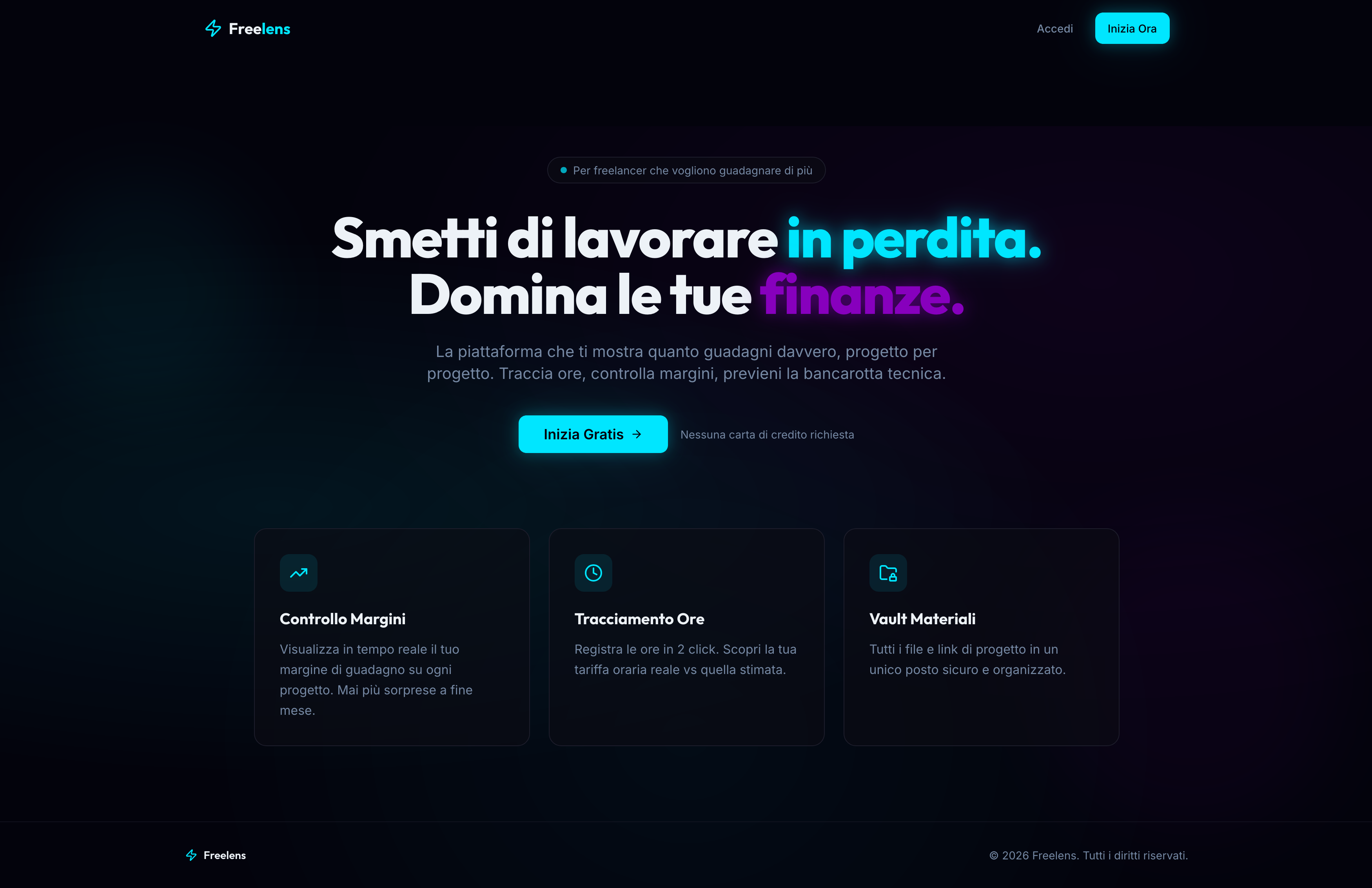 Freelens Homepage Screenshot